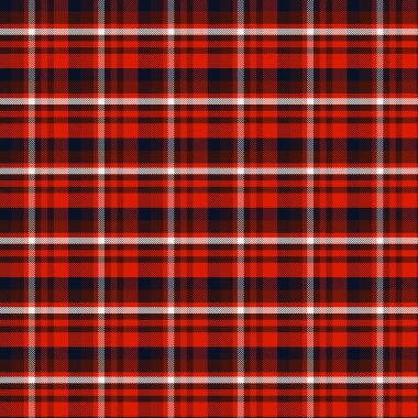 Tartan desenli arka plan. Ekose kumaş, masa örtüsü, kıyafet, gömlek, elbise, kağıt, yatak örtüsü, yorgan ve diğer tekstil ürünleri için kumaş. Vektör illüstrasyonu Eps 10