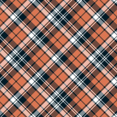Tartan desenli arka plan. Ekose kumaş, masa örtüsü, kıyafet, gömlek, elbise, kağıt, yatak örtüsü, yorgan ve diğer tekstil ürünleri için kumaş. Vektör illüstrasyonu Eps 10