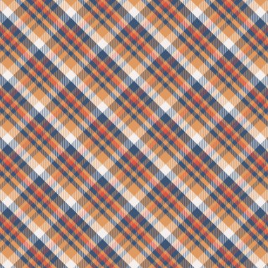 Tartan desenli arka plan. Ekose kumaş, masa örtüsü, kıyafet, gömlek, elbise, kağıt, yatak örtüsü, yorgan ve diğer tekstil ürünleri için kumaş. Vektör illüstrasyonu Eps 10