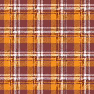 Tartan desenli arka plan. Ekose kumaş, masa örtüsü, kıyafet, gömlek, elbise, kağıt, yatak örtüsü, yorgan ve diğer tekstil ürünleri için kumaş. Vektör illüstrasyonu Eps 10
