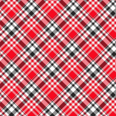Tartan desenli arka plan. Ekose kumaş, masa örtüsü, kıyafet, gömlek, elbise, kağıt, yatak örtüsü, yorgan ve diğer tekstil ürünleri için kumaş. Vektör illüstrasyonu Eps 10