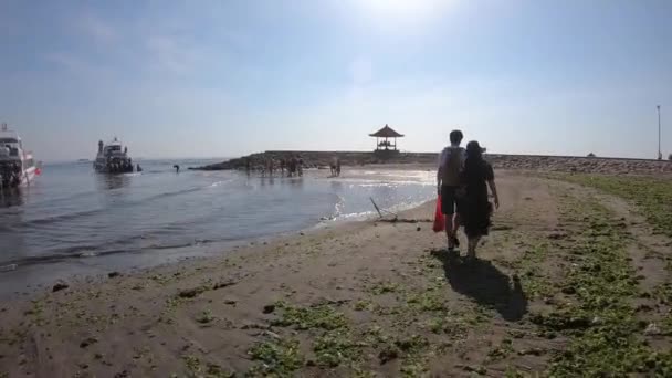 Nusa Penida Bali Indonesië December 2019 Toeristen Genieten Van Reis — Stockvideo