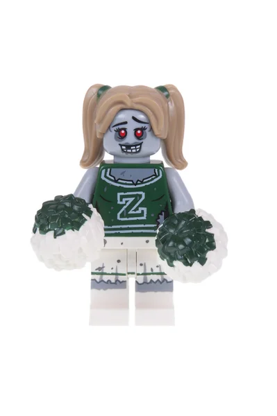 Zombie Cheerleader Lego Minifigure — Zdjęcie stockowe