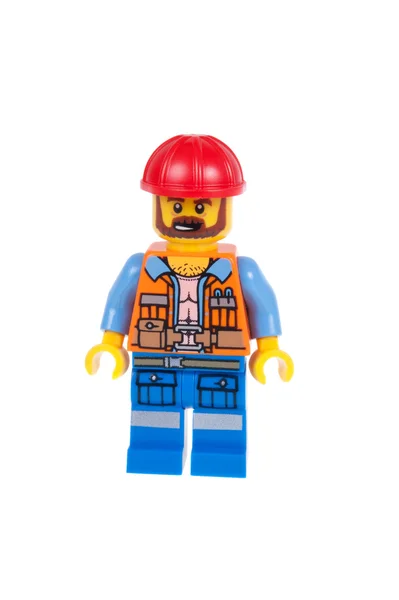 Frank der Vorarbeiter Lego-Minifigur — Stockfoto