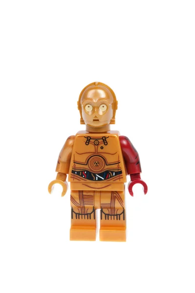 C3-PO пробуждает Lego Minifigure — стоковое фото