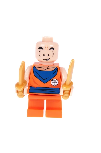 Krillin dragonball z benutzerdefinierte lego minifigur — Stockfoto