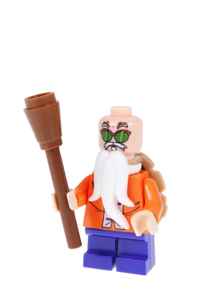 Meister roshi dragonball z benutzerdefinierte Lego-Minifigur — Stockfoto