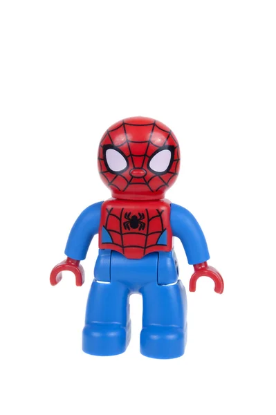 Homem-Aranha Lego Duplo Minifigura — Fotografia de Stock