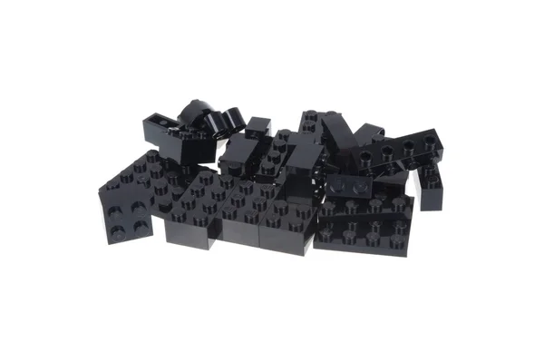 Black Lego Pieces — Stock Photo, Image