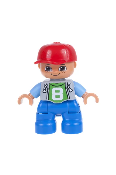 Menino Lego Duplo Minifigura — Fotografia de Stock