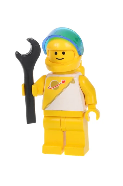 Minifigura de Lego de Astronauta Amarelo — Fotografia de Stock