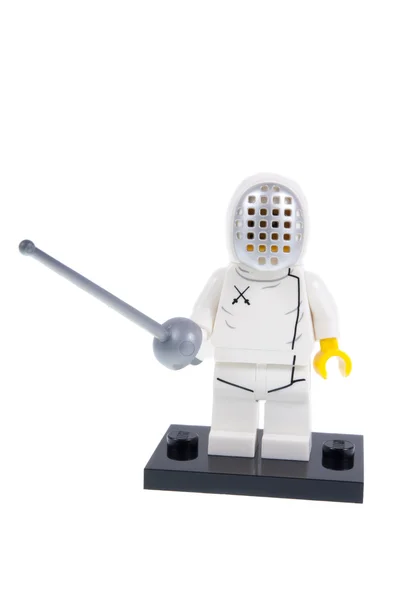 Fencer Series 13 Lego Minifigure — Zdjęcie stockowe