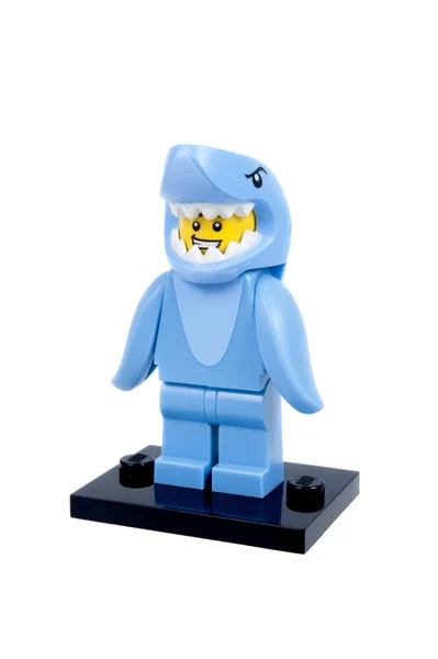 Shark Suit Guy Lego Minifigure — Stock fotografie