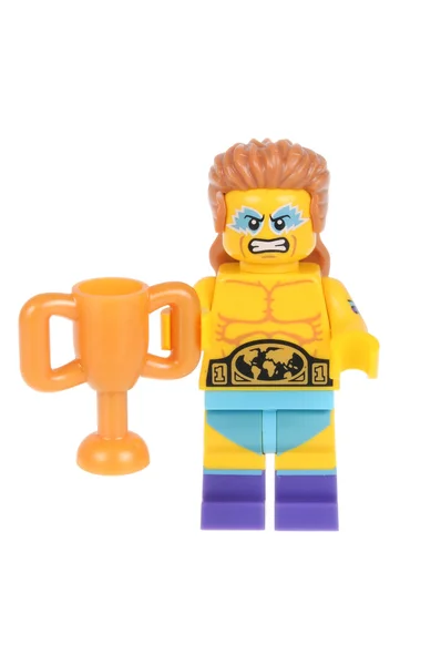 Wrestling Champion Lego Series 15 Minifigure — Stock Photo, Image