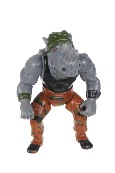 Rocksteady TMNT Vintage Action Figure — Stock Photo, Image