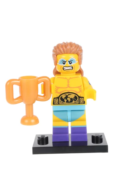 Wrestling Champion Lego Series 15 Minifigure — Stock Photo, Image