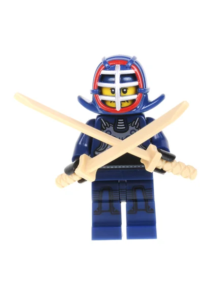 Kendo Fighter Lego Series 15 Minifigure — Zdjęcie stockowe