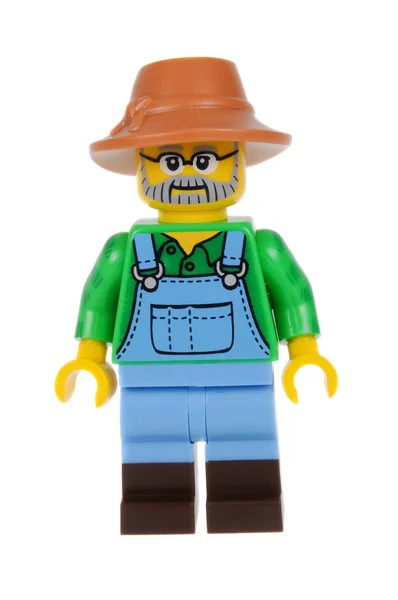 Farmer Lego Series 15 Minifigure — 스톡 사진