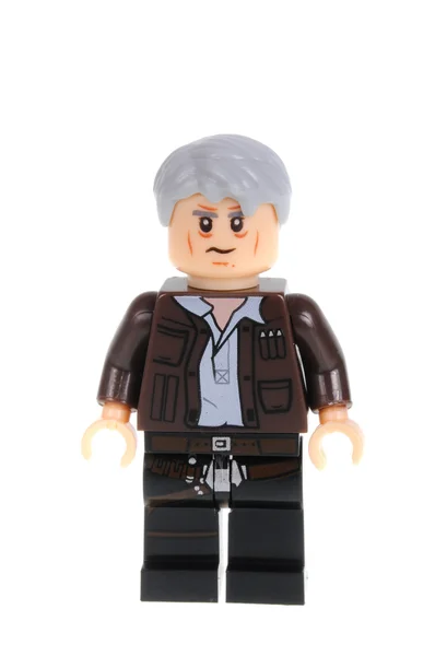 Old Han Solo Force Awakens Lego Minifigure — Stok fotoğraf