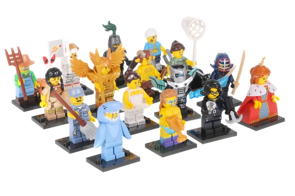 Complete Series 15 Lego Minifigure Collection — ストック写真