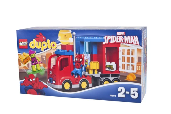 LEGO Duoop 10608 Spiderman Spider Truck Adventure Kit — Stock fotografie