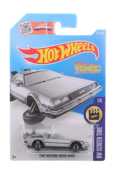 Back to the Future Delorean Hot Wheels Diecast Toy Car — 스톡 사진