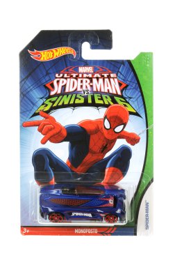 Diecast oyuncak araba son örümcek adam sıcak tekerlekler