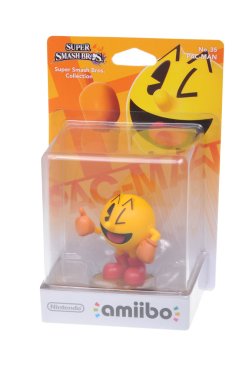 Pac-Man Nintendo Amiibo Figurine clipart