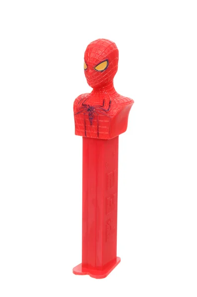 Der erstaunliche Spiderman Pez Dispenser — Stockfoto