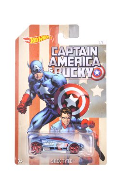 Captain America Hot Wheels Diecast Toy Car