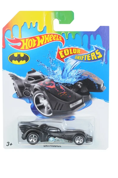 Batmobile colore interruttori ruote calde giocattolo pressofuso auto — Foto Stock
