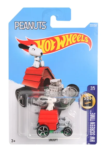 Snoopy Hot Wheels Auto giocattolo pressofuso — Foto Stock