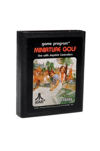 Miniatura Golf Atari 2600 Cartiridge Juego —  Fotos de Stock