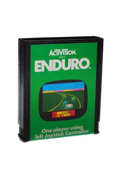 Cartiridge di gioco di Enduro Atari 2600 — Foto Stock