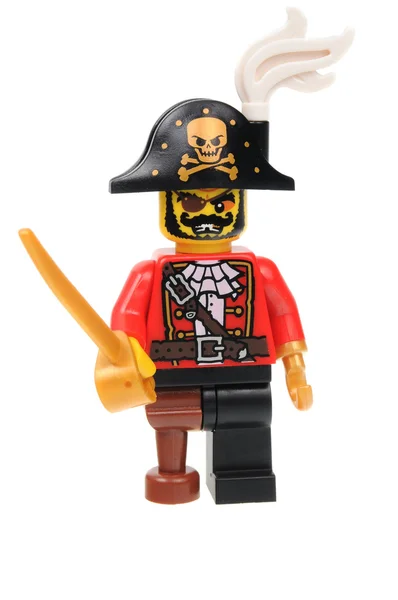 Pirata Capitán Lego Serie 8 Minifigura — Foto de Stock
