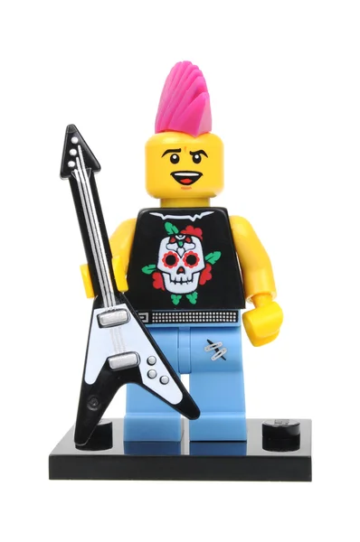 Punk Rocker Series 4 Lego Minifigure — Stock Photo, Image