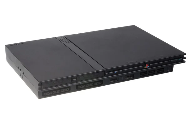 Playstation 2 (PS2) Slimline Game Console — Stock Photo, Image