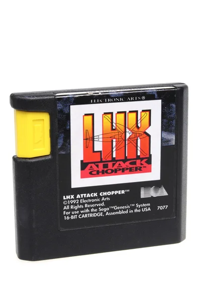 LHX Attack Chopper Sega Genesis Game Cartridge — Stock Photo, Image