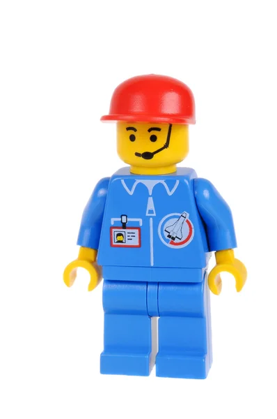 Launch Command Crewman Lego Minifigure 스톡 사진