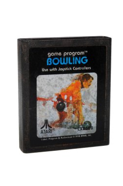 Bowling Atari 2600 Game Cartiridge clipart