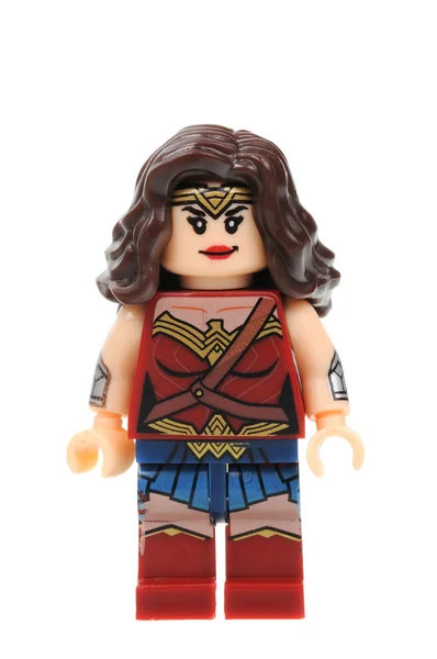 Wonder Woman Lego Minifigure — Stok fotoğraf