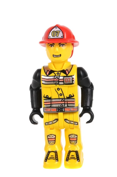 Jack Stone Feuerwehrmann Lego Minifigur — Stockfoto