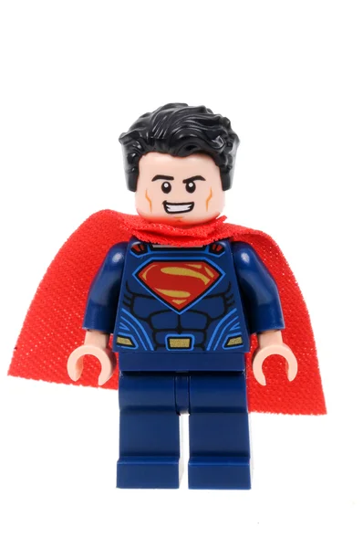 Superman Lego Minifigure 스톡 사진