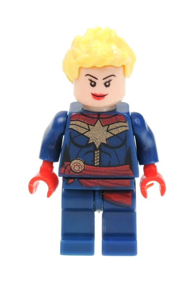 Kapten Marvel LEGO minifigur — Stockfoto