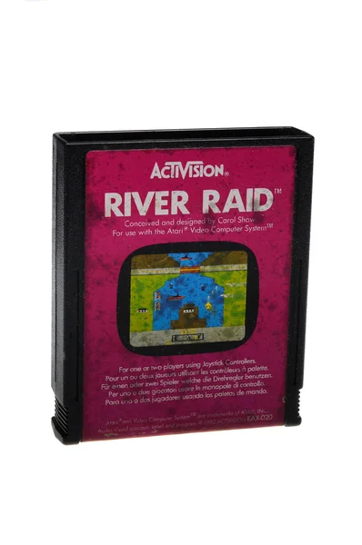 Cartiridge di gioco River Raid Atari 2600 — Foto Stock