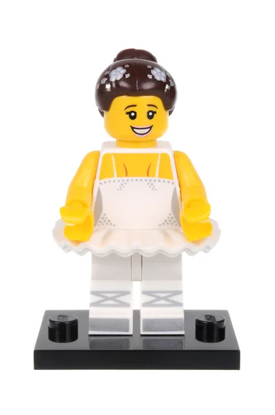 Ballerina LEGO serie 15 minifigur — Stockfoto