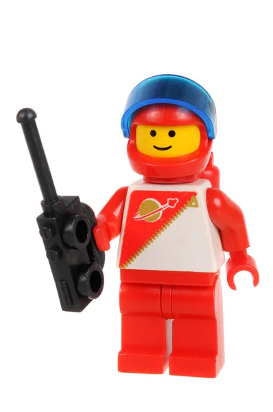 Minifigura de Lego astronauta rojo — Foto de Stock