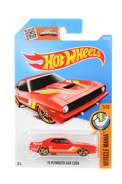 1970 plymouka AAR CUDA horké kotouče Diecast hračkářské auto — Stock fotografie