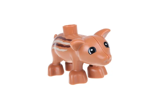 Schwein lego duplo minifigur — Stockfoto