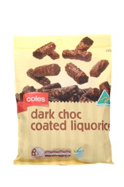 Coles karanlık Choc meyan kökü kaplı